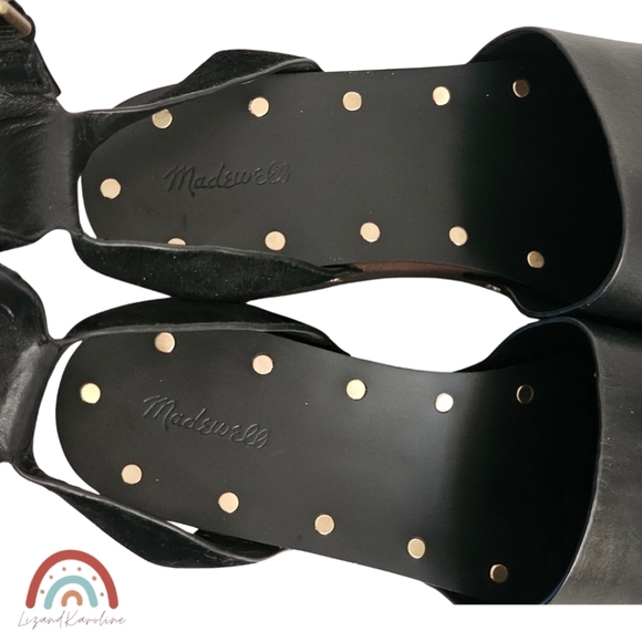 New! Madewell The Anouk Platform Clog Leather Chunky Wedge Heel Sandal - Picture 13 of 16